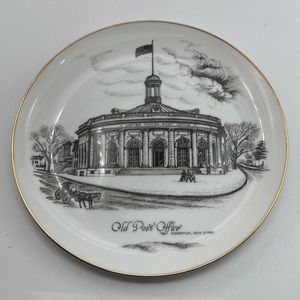 Vintage Old Post Office decorative plate IBM Kingstone‎ 1985 #501